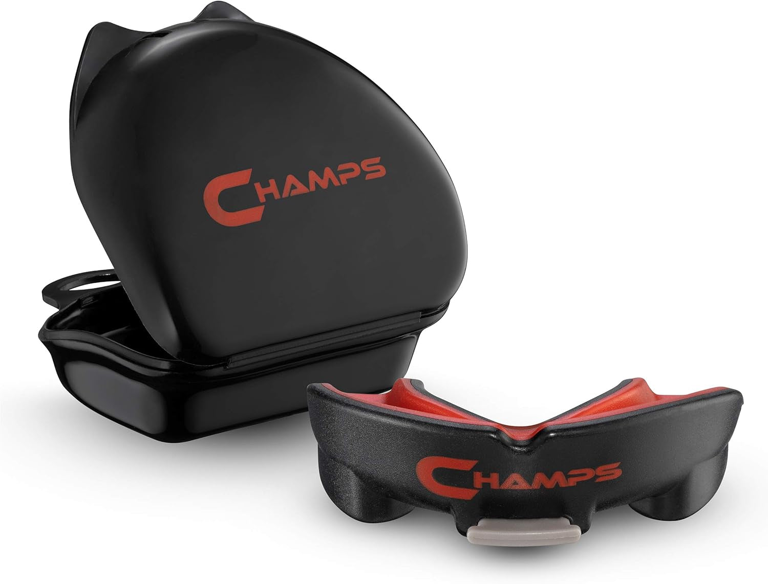 Champs Breathable Mouthguard for Boxing, Jiu Jitsu, MMA, Muay Thai, Sports, and Wrestling. Easy Fit Boxing Mouthguard Super Tough MMA Mouthguard. Combat Sports Mouthpiece (Black, Ages 9 and Below)