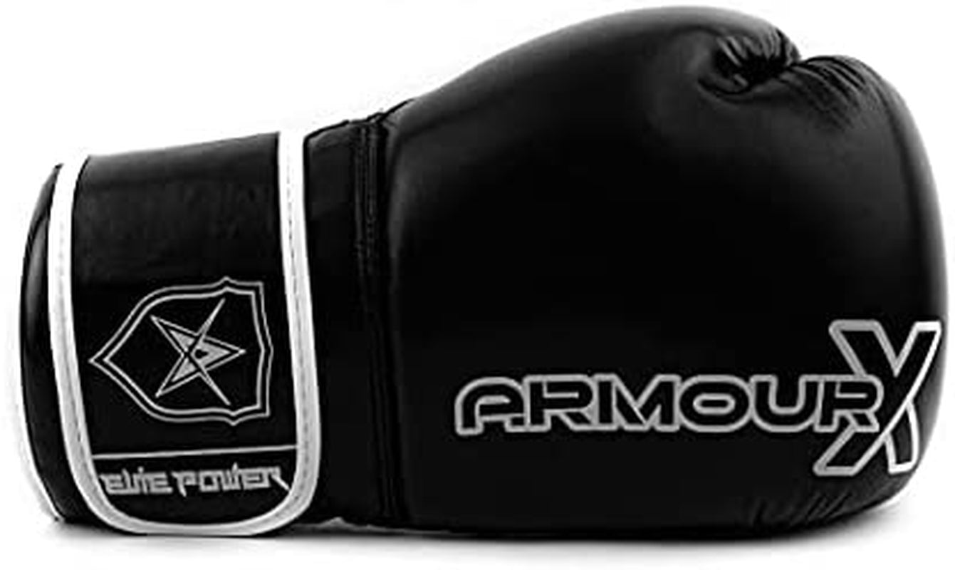 Elite Power Boxing Gloves...Boxing Gloves for Men Women,Gloves for Punching Bag, Kickboxing, Muay Thai, MMA, Ufc,Sparring Gloves,Quality Pairs of Boxing Gloves (16 Oz, Black/White)